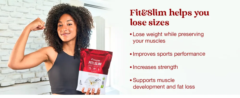 Evolution Advance Nutrition Fit & Slim Blend, 2 Pounds + Resistance Loop Bands for Home Exercise Grass Fed Whey Protein Powder, Easy Digesting, Keto Approved, Non GMO, Stevia Sweetened (Vanilla) - Fit&Slim lose sizes, preserving your muscles, Increases strength