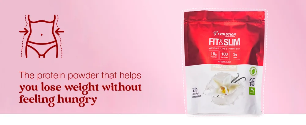 Evolution Advance Nutrition Fit & Slim Blend, 2 Pounds + Resistance Loop Bands for Home Exercise Grass Fed Whey Protein Powder, Easy Digesting, Keto Approved, Non GMO, Stevia Sweetened (Vanilla) - lose weight Fit&Slim