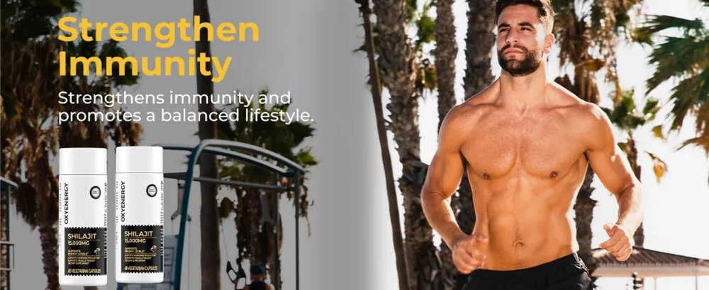 OxyEnergy Shilajit and Ashwagandha 60 Capsules - Strengthen Immunity