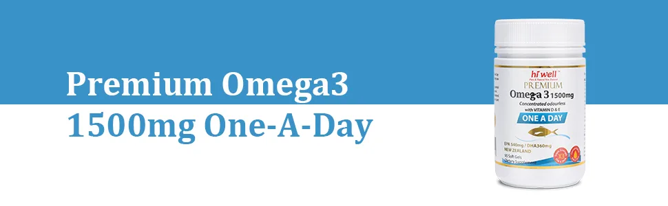 (Pack of 3) Hi Well Premium Omega3 1500mg 90Capsules - main