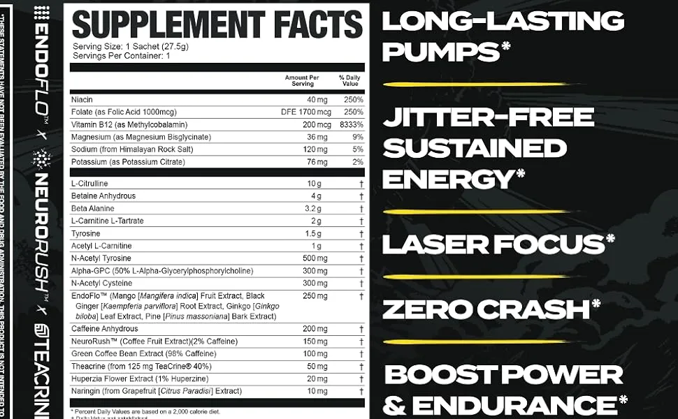 Magnum Nutraceuticals Limitless x16 Fully Loaded Preworkout 20/40 Servings, Watermelon Candy Flavor, High-Energy, Focus, Strength & Endurance for Maximum Performance - product information 24