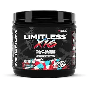 Magnum Nutraceuticals Limitless x16 Fully Loaded Preworkout 20/40 Servings, Watermelon Candy Flavor, High-Energy, Focus, Strength & Endurance for Maximum Performance - product information 26