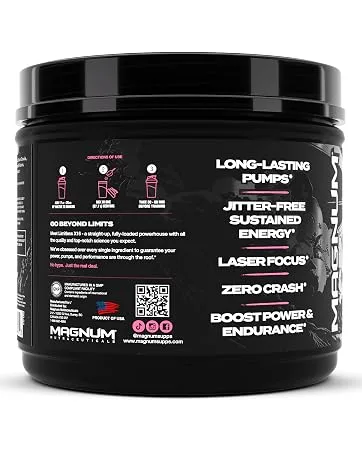 LIMITLESS Magnum Nutraceuticals x16 Fully Loaded Preworkout 20/40 Servings, Classic Candy Flavor, High-Energy, Focus, Strength & Endurance for Maximum Performance - product information 5