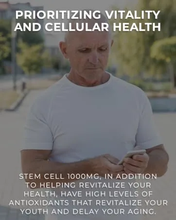 Premium Stem Cell Supplements 1,000mg (120 Caps) Boost Immunity, Reduce Joint Soreness, Support Natural Anti-Aging & Longevity with Spirulina & Chlorella for Vitality, Celulas Madre Health Formula - Stem cell 1000mg