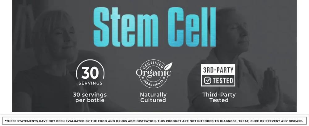 Premium Stem Cell Supplements 1,000mg (120 Caps) Boost Immunity, Reduce Joint Soreness, Support Natural Anti-Aging & Longevity with Spirulina & Chlorella for Vitality, Celulas Madre Health Formula - Stem Cell - Cell enhancer 1000mg