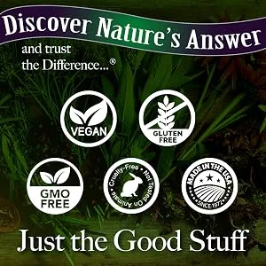 Nature's Answer Chlorophyll Gummies 60 Count | Natural Internal Deodorant* | Skin & Hair Support | Immune Support | Gelatin Free | Non GMO | G Free | - Certification