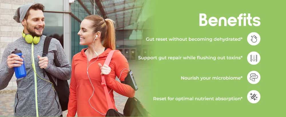 IDLife Lemon-Lime Cleanse+ Powder Drink Mix - 5-Day Gut Reset Formula for Healthy Elimination and Nutrient Absorption, Feel Lighter - 5 Sticks per Bag - Cleanse+