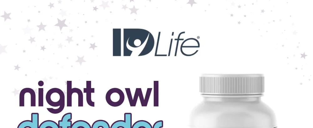 IDLife - Night Owl Defender - Milk Thistle & Curcuminoids for Liver Support, Defense Against Daily Buildup & Nighttime Wellness Boost - 60 Capsules - Night Owl