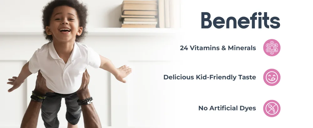 IDLife Mixed Berry Kids Nutrition Chewable Tablets - Essential 24 Vitamins & Minerals for Growing Bodies - Daily Nutritional Support - 60 Count - B0164RYFSU