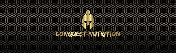 Conquest Nutrition AlliPure Allicin Complex, Immune Support Supplement, Veggie Capsules, 600mg, 30 Servings, Garlic Bulb Extract - Conquest Nutrition banner. Helmet logo on a honeycomb background