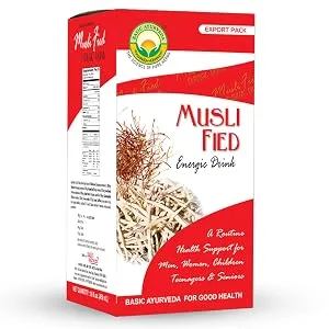 BASIC AYURVEDA Safed Musli Drink | Herbal Beverage | Suitable for Men & Women | 16.23 fl oz (480 ml) - Basic Ayurveda Musli Fied Drink 480ml