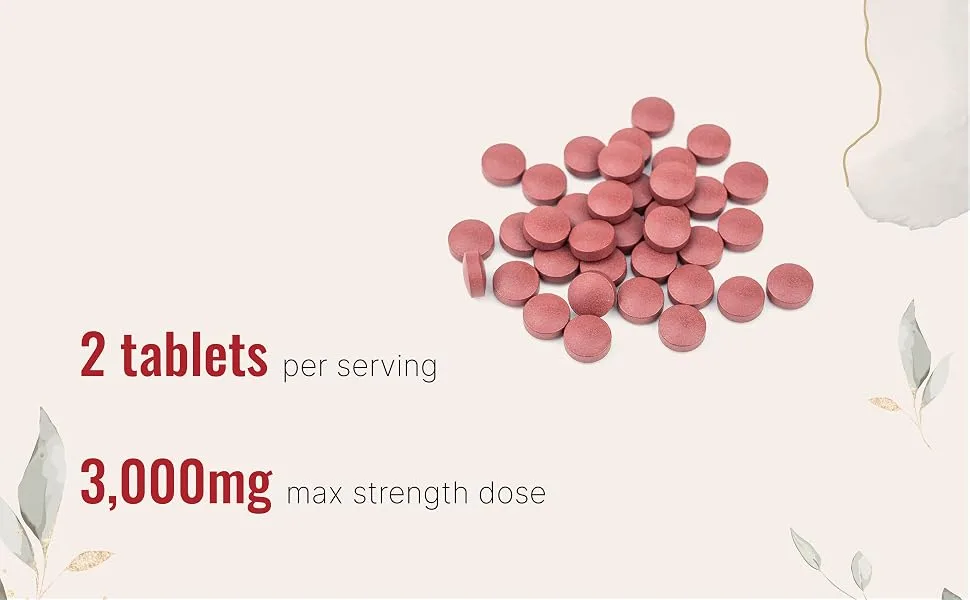 Beet Root 3 000mg with Grape Seed Extract & CoQ10 400 Tablets | 200 Servings | Super Beets Supplements from Fresh Beetroot Extract for Nitric Oxide Blood Pressure & Heart Health Support - product information 24