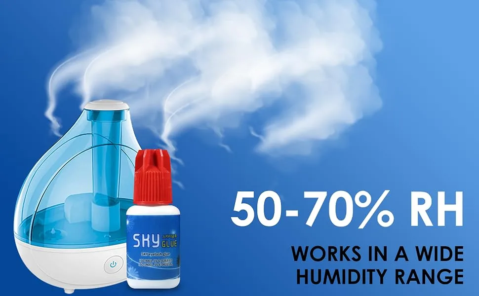 Eyelash Extension Glue Sky S+ / Extra Powerful Strong Black Adhesive (0.17fl.oz / 5ml) / 1-2 Sec Dry time/Retention - 7 Weeks/Professional Use Only/Semi-Permanent Extensions/Stacy Lash - product information 4