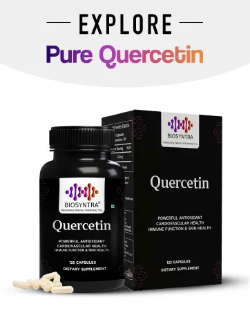 Biosyntra Pure Quercetin 500mg - Pure Quercetin Capsules for Immune Support & Cellular Protection Gluten-Free Non-GMO 120 Capsules - product information 13