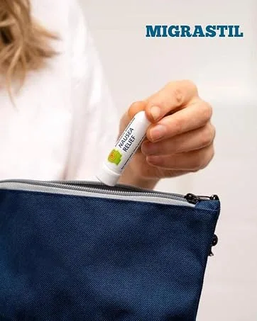 Basic Vigor Migrastil Extra Strength Migraine Stick Advanced Formula Strong Aromatherapy Roll On Includes Menthol Essential Oils No Lavender Made in The USA. 1 - product information 18