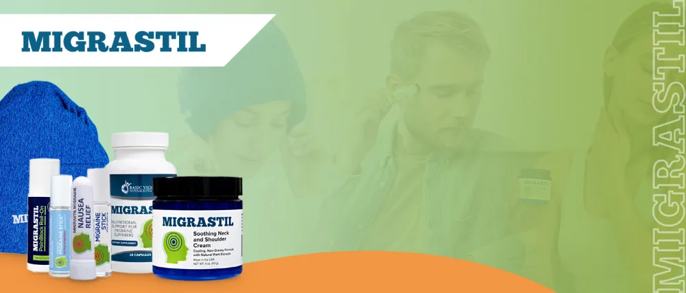 Basic Vigor Migrastil Extra Strength Migraine Stick Advanced Formula Strong Aromatherapy Roll On Includes Menthol Essential Oils No Lavender Made in The USA. 1 - migrastil products migraine relief headache