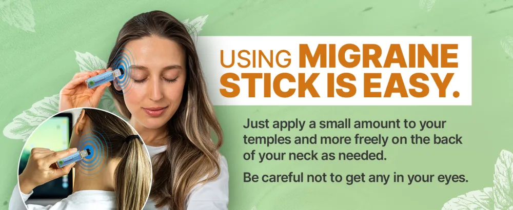 Basic Vigor Migrastil Extra Strength Migraine Stick Advanced Formula Strong Aromatherapy Roll On Includes Menthol Essential Oils No Lavender Made in The USA. 1 - using the migrine stick is easy apply a small amount to your temples and neck