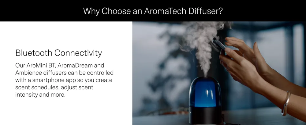 Aromatech Fig & Orange Blossom Aroma Essential Oil Blend: Hotel Inspired Aromatherapy with for Ultrasonic Diffusers & Nebulizers (2 Fl Oz (Pack of 1)) - Bluetooth Connectivity