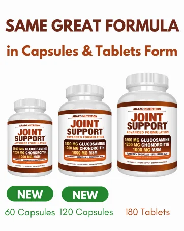 Arazo Nutrition Premium Brain Function Supplement Memory Focus Clarity Nootropic Booster with DMAE Bacopa Monnieri L-Glutamine Multi Vitamins Multi Minerals - Joint Support New Launch