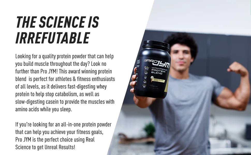 Pro JYM Protein Powder Blend with Whey Casein Milk & Egg Isolates - Rocky Road & Tahitian Vanilla Bean Flavors 4.3lb & 45 Servings - product information 29