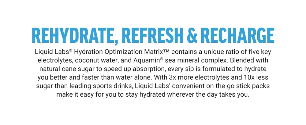 Force Factor Liquid Labs Electrolytes Powder Packets Tropical Fruit Hydration Packets to Make Electrolyte Water with 5 Essential Electrolytes Vitamins Minerals and Antioxidants 20 Stick Packs Liquid Labs Base Tropical  - liquid iv electrolytes powder sugar free ultima hydration packets propel dr berg electrolyte