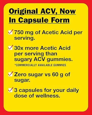 Bragg Metabolism Support Apple Cider Vinegar Capsules with Botanical Blend - 90 Capsules - Increased GLP-1 Support for Weight Management Appetite Control and Fullness - Bragg ACV Capsules Acetic Acid Supplements
