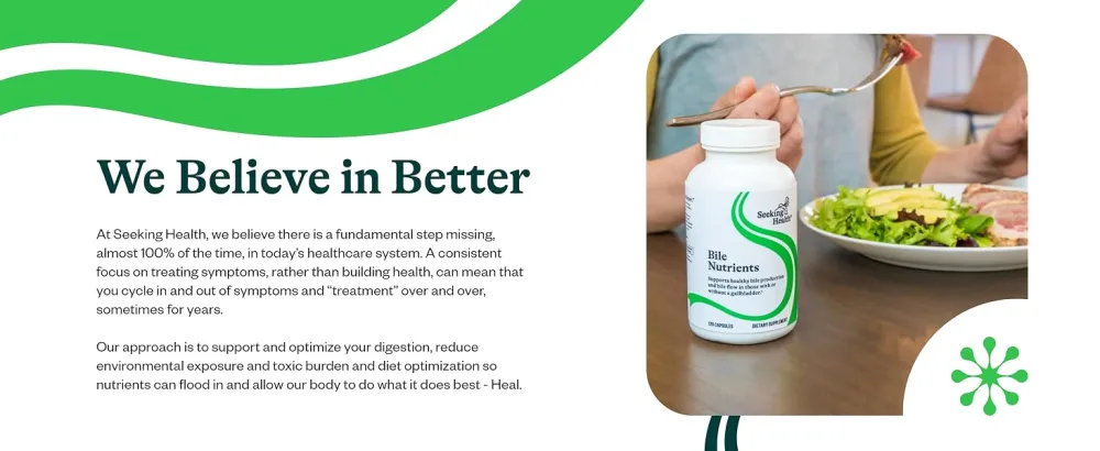 Seeking Health Bile Nutrients Herbal Digestive Support for Healthy Gallbladder Function and Bile Production Supports Healthy Fat Digestion and Liver Function (120 Capsules)* - product information 13