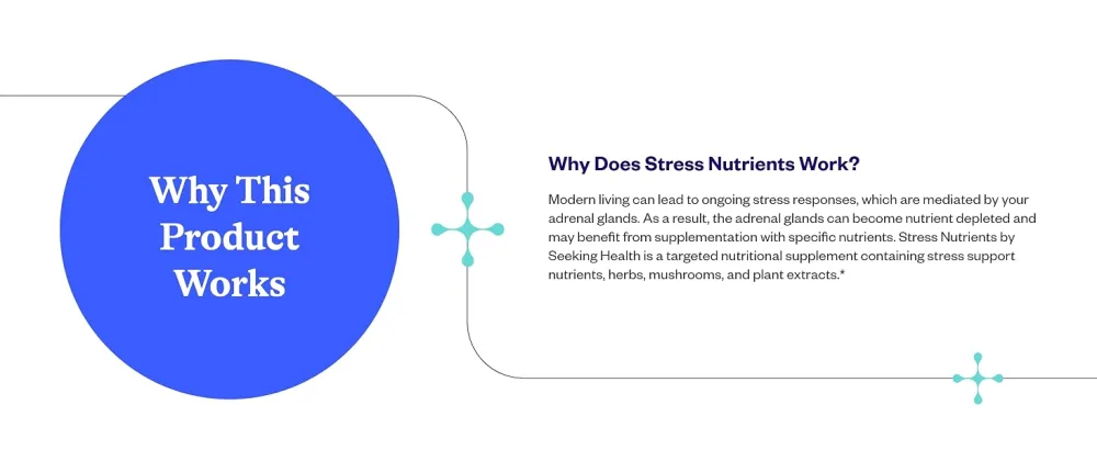 Seeking Health Stress Nutrients Formerly Adrenal Nutrients Adrenal Support Supplement Healthy Cortisol Regulation and Normal Stress Response Support (90 Capsules)* - product information 18
