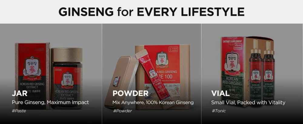 JUNG KWAN JANG Korean Red Ginseng Extract Capsule Plus - All-in-One Energy Support Vegan Supplements - No Caffeine & Non-GMO (30 Capsules) - aplus content image