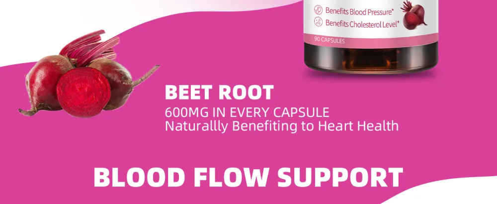 GANOHERB Beet Root Capsules with Grape Seed Extract Beetroot Supplement 4 in 1 with Reishi Mushroom Black Pepper to Support Circulation 90 Rapid Release Capsules - product information 17