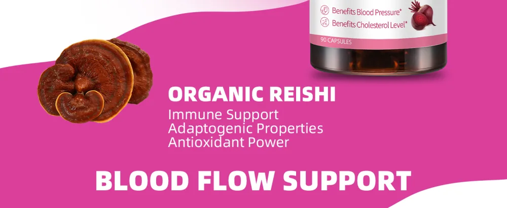 GANOHERB Beet Root Capsules with Grape Seed Extract Beetroot Supplement 4 in 1 with Reishi Mushroom Black Pepper to Support Circulation 90 Rapid Release Capsules - product information 18
