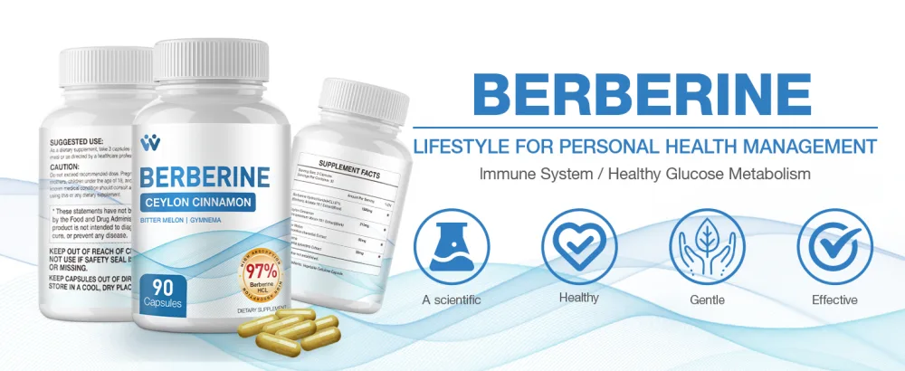 Berberine Supplement 1500mg - Berberine with Ceylon Cinnamon Berberine HCl 97% Purity Complex Supplements Non-GMO Vegan - 180 Capsules 90 Count (Pack of 2) - Berberine supplement