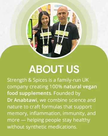 Strength & Spices - Thyroid Support Iodine Supplement with Maca Root Sea Kelp Brazil Nuts and Ashwagandha 60 Capsules - bone strength supplements