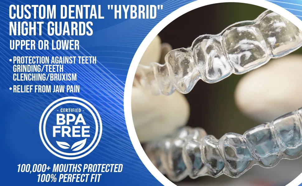 Impact Nightguards Custom Hybrid Night Guard 2mm -Upper 2MM Upper - Hybrid Night Guard