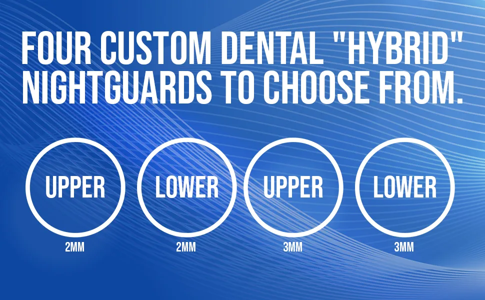 Impact Nightguards Custom Hybrid Night Guard 2mm -Upper 2MM Upper - Hybrid nightguard