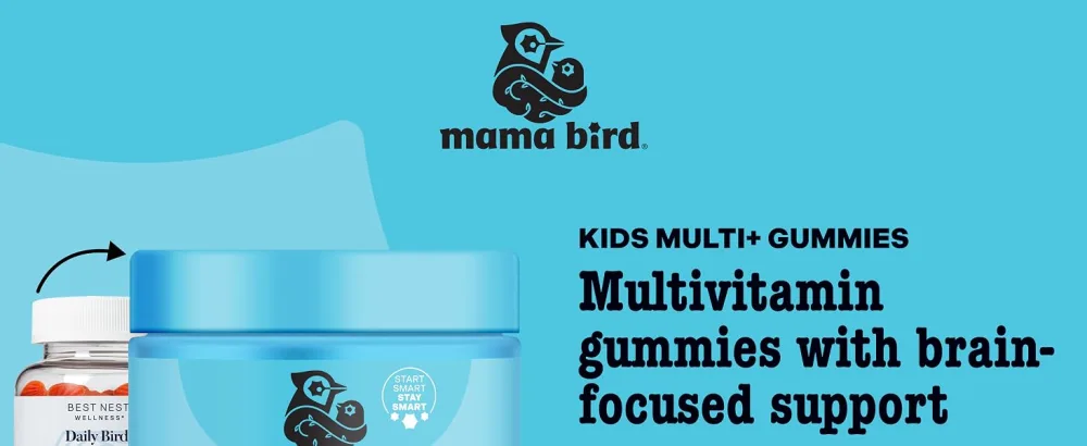 Best Nest Wellness Multi Plus Gummies - Brain Health Support Supplement with Methylated Vitamins - Chewable Multivitamin for Kids - Aids Healthy Energy & Immune Function - Raspberry 60 Gummies Kids Multi + - kids multi gummies