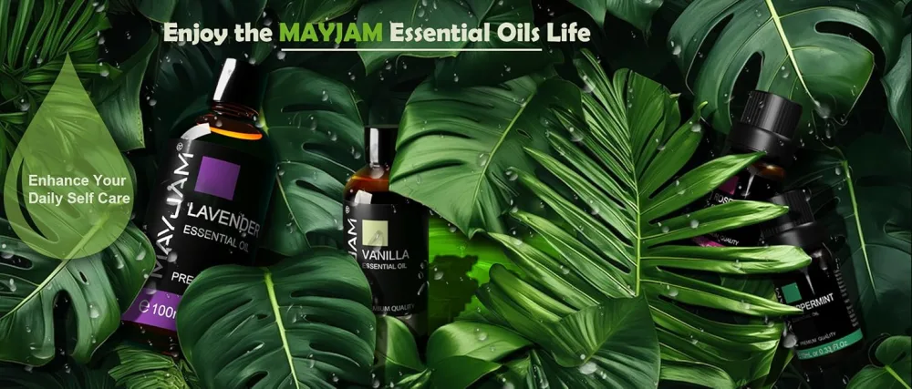 Jasmine Essential Oil MAYJAM 10ML/0.33FL.OZ Premium Jasmine Oils for Soap Candle Making Diffuser Bedroom Living Room Office - essential oils