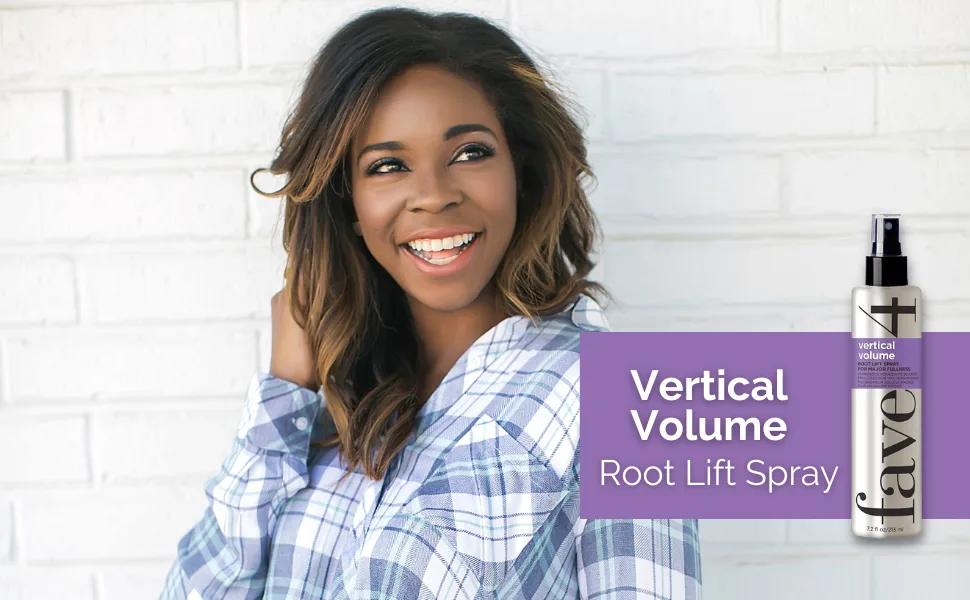 fave4 hair Vertical Volume Root Lifting Spray for All Day Fullness  Add Strength & Shine  7.2 oz - Volume main