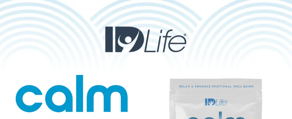 IDLife Calm - Cognitive Support Powder with Adaptogenic Blend for Concentration and Emotional Well-Being - 15-Day Supply 15 Sticks per Bag - nootropic drink drinks focus supplement powder healthy relaxed mix packets stick support tea