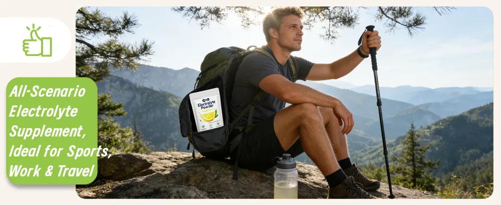 Electrolyte Powder for take Exercise & Recovery - Quick and Convenient Hydration with 6 Electrolytes Zinc Natural Flavors 15 Portable Packets for Athletes & Positive Lifestyles - product information 23