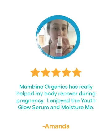 Mambino Organics Second Trimester Set Skincare Pregnancy Gift Box - Body Oil Shea Butter Maternity Essentials - product information 22