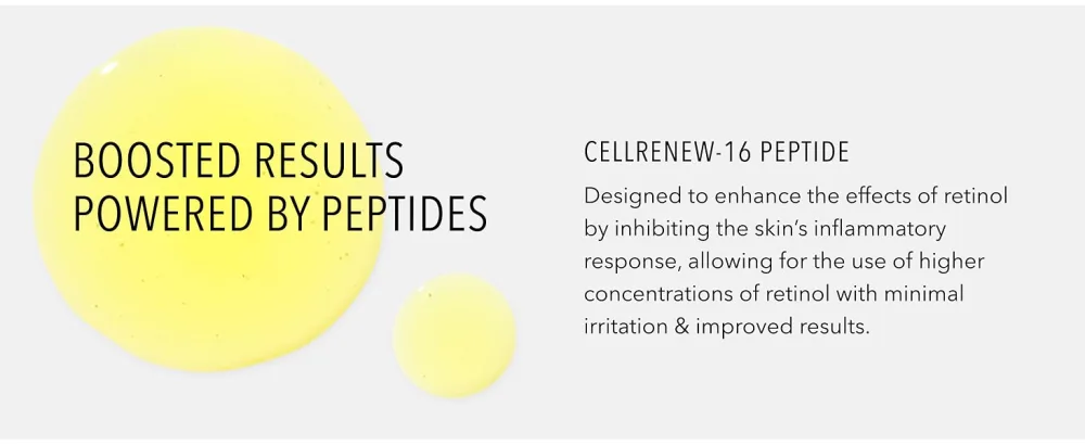 HydroPeptide Micro-Dose Glow Booster Gentle Retinol Oil-Based Serum 1 Ounce - cellrenew-16 peptide
