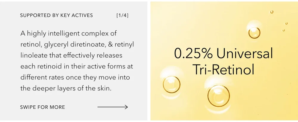 HydroPeptide Micro-Dose Glow Booster Gentle Retinol Oil-Based Serum 1 Ounce - Universal tri-retinol