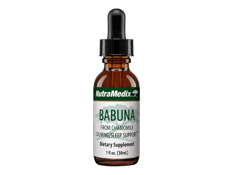 NutraMedix Babuna Calm Drops - Chamomile Extract for Optimal Rest and Relaxation Support - Calming Supplement Can Be Mixed with Water for Relaxing Tea or Drink (1oz / 30ml) - nutramedix