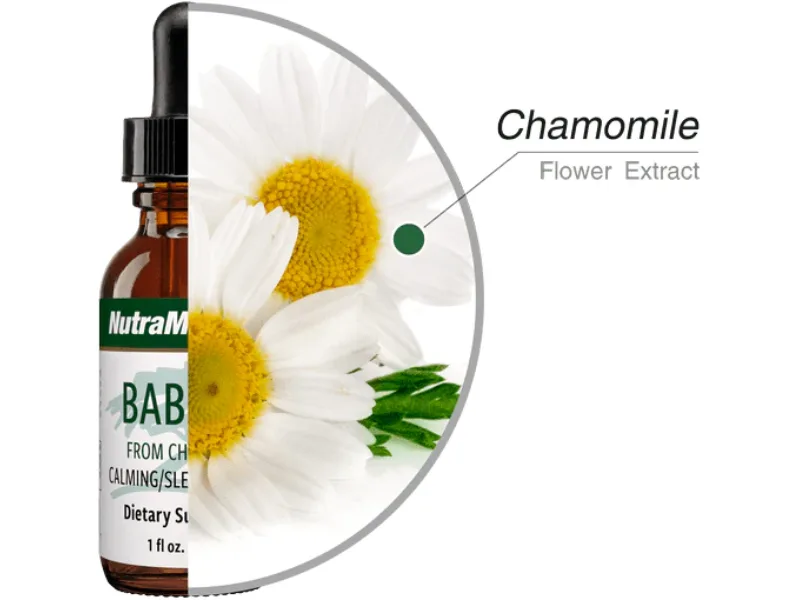 NutraMedix Babuna Calm Drops - Chamomile Extract for Optimal Rest and Relaxation Support - Calming Supplement Can Be Mixed with Water for Relaxing Tea or Drink (1oz / 30ml) - nutramedix