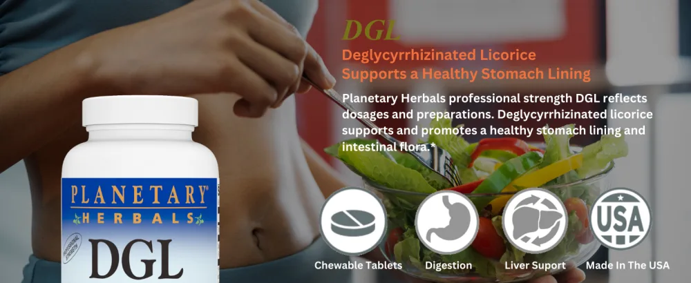 Planetary Herbals DGL Licorice Tablets 100 Count - Deglycyrrhizinated Licorice (DGL) Desktop