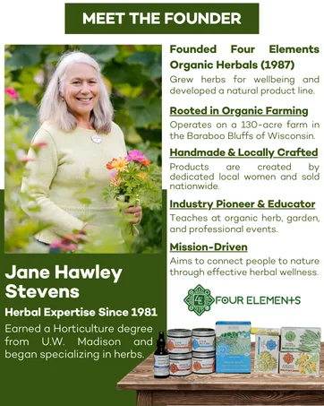 Four Elements 4E Hypnotic Sleep Tincture Blend Fresh Organic Herb Extract 1 OZ - wild yam estrogen calendula menopause weight loss black cohosh hot flashes relief supplements