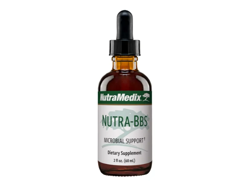 Nutramedix Nutra BBS - Liquid Herbal Supplement for Digestive & Immune Support - Elecampane Root & BlackBerry Leaves Extract for Gut Health - Immunity Booster Supplement (60mL) - nutra-bbs microbial support