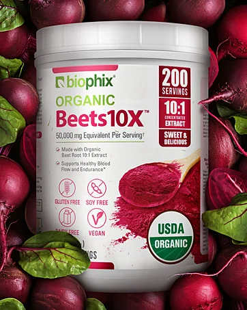 biophix Organic SpiruBeets 2.2 lbs Sprirulina - Beet Root - Protein-Rich Nutrient-Dense Superfood Powder - Rich in Nitric Oxide - banner7