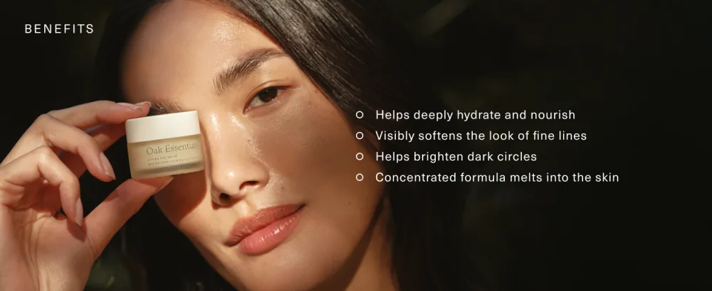 Oak Essentials Hydra Eye Balm | Clean Antioxidant-Rich Eye Balm That Visibly Hydrates and Illuminates 10g - Oak Essentials Hydra Eye Balm